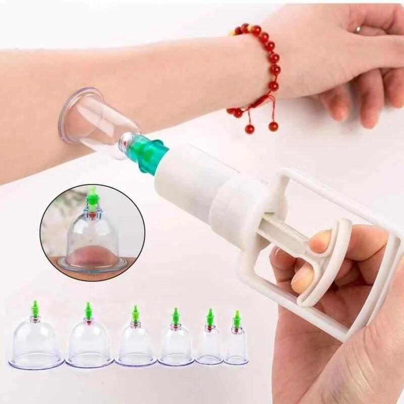 Вакуумні банки для масажу, 12 шт. з насосом ∙ Набір вакуумних банок для тіла - мініатюра 3