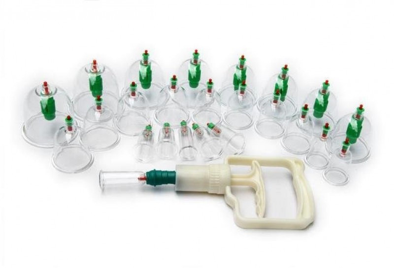 Вакуумні банки з насосом, 24 шт ∙ Великий набір вакуумних банок для масажу - мініатюра 2