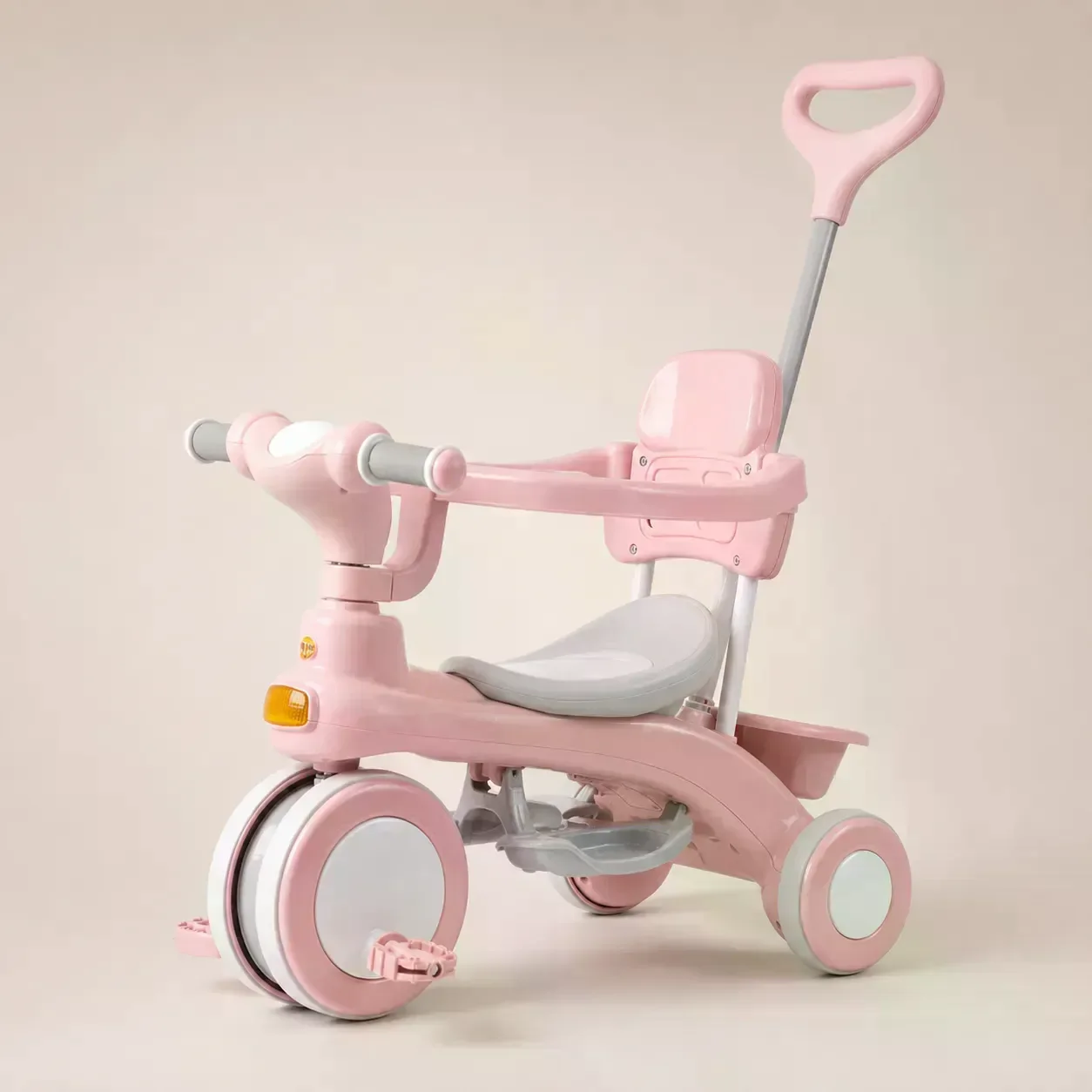 Дитячий триколісний велосипед Baby Carriage 588 рожевий з батьківською ручкою - мініатюра 3