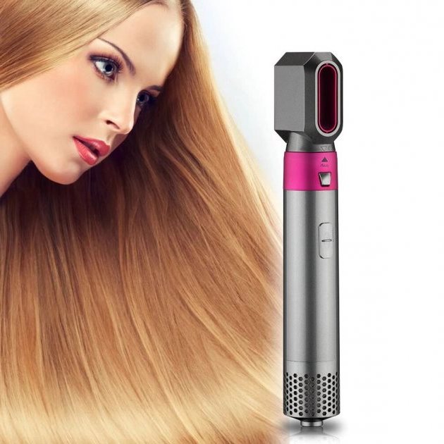 Повітряний мультистайлер Hot Air Styler 5 в 1 для різних типів волосся з насадками для сушіння, випрямлення, надання об'єму, укладання волосся в локони - мініатюра 2