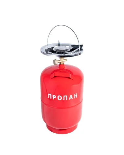 Газовий балон 12 л з пальником 22 см побутовий комплект - мініатюра 7