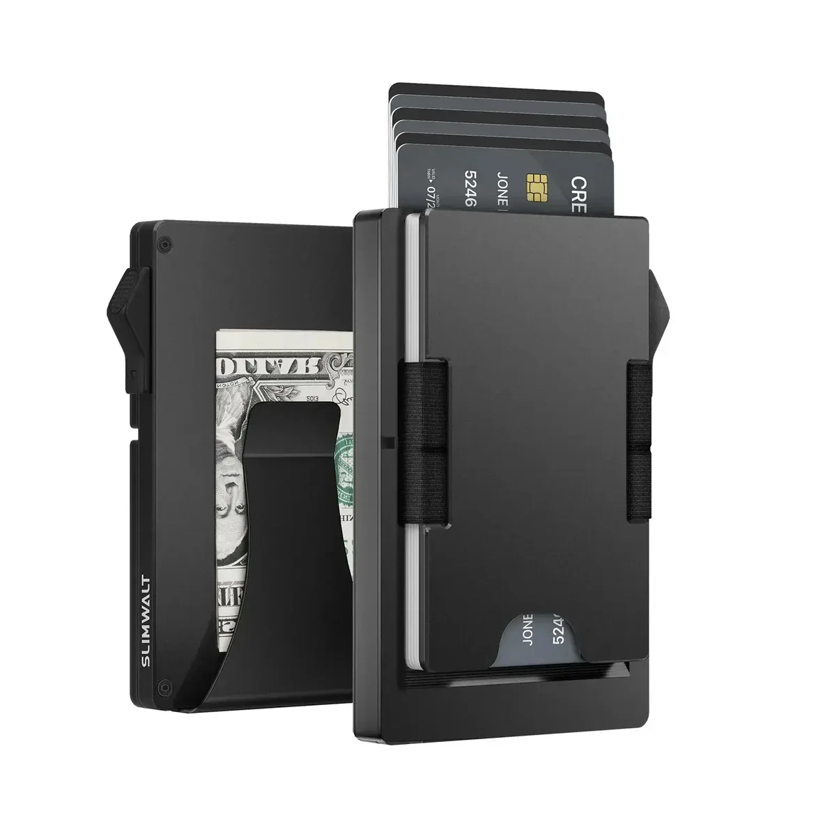 Компактний гаманець-картхолдер 26X-56 з RFID-захистом чорний - мініатюра 2