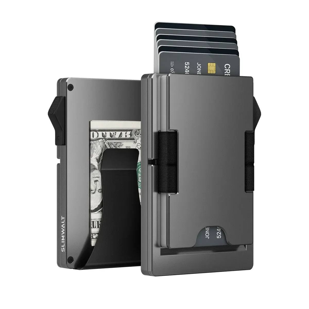 Компактний гаманець-картхолдер 26X-56 з RFID-захистом чорний - мініатюра 3