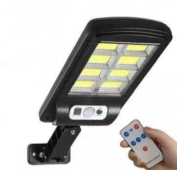 Вуличний настінний світильник Bailong Solar BL-T06-6COB на сонячній батареї з датчиком руху • Сонячний LED ліхтар Bailong Solar BL-T06-6COB 6COB для двору, саду, вулиці та фасаду