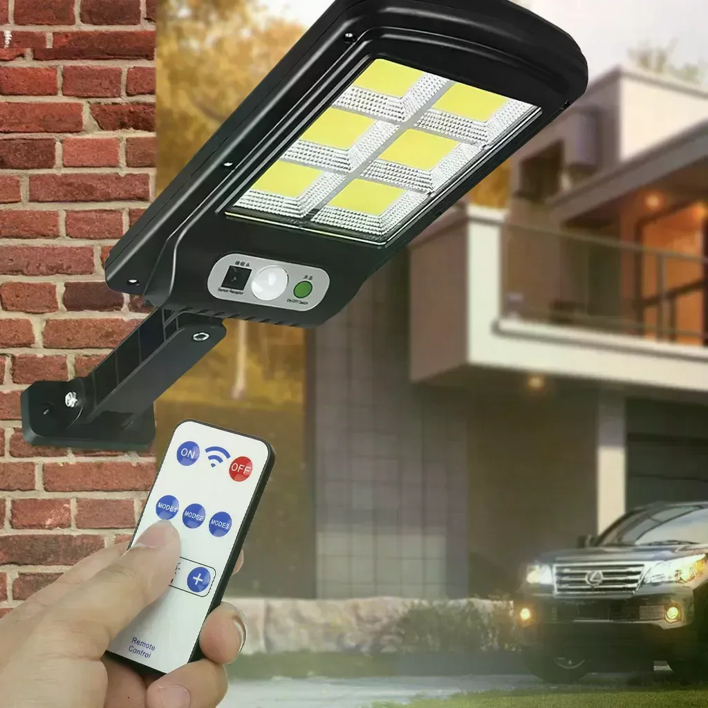 Вуличний настінний світильник Bailong Solar BL-T06-6COB на сонячній батареї з датчиком руху - мініатюра 5