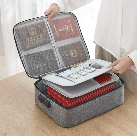 Дорожня сумка-кейс для документів та гаджетів ∙ Органайзер із кодовим замком