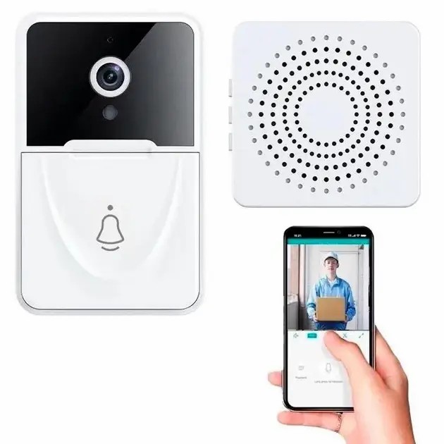 Бездротовий дверний WIFI дзвінок Doorbell X9 - мініатюра 3