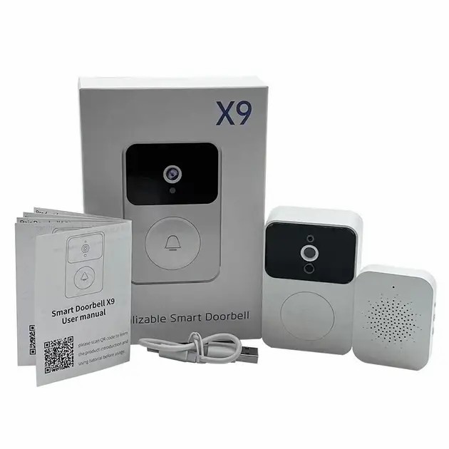Бездротовий дверний WIFI дзвінок Doorbell X9 - мініатюра 6