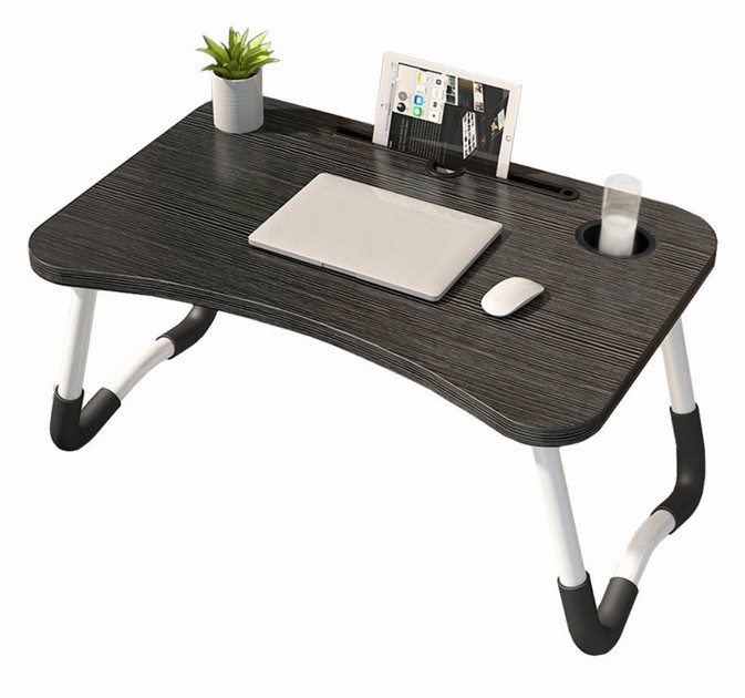 Портативний столик для ноутбука з протиковзкими ніжками - мініатюра 2