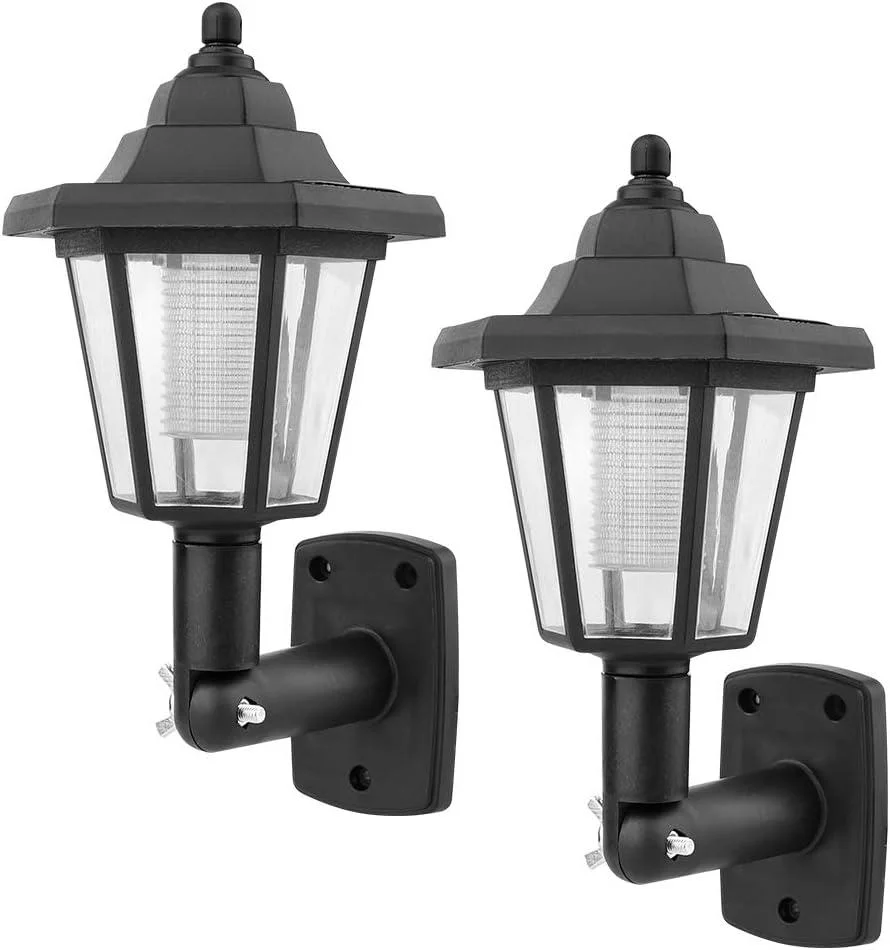 Вуличний настінний LED-світильник 26X-94 вологозахищений 2 шт чорний • Комплект садових світлодіодних світильників 26X-94 для фасаду, двору, тераси та дачі
