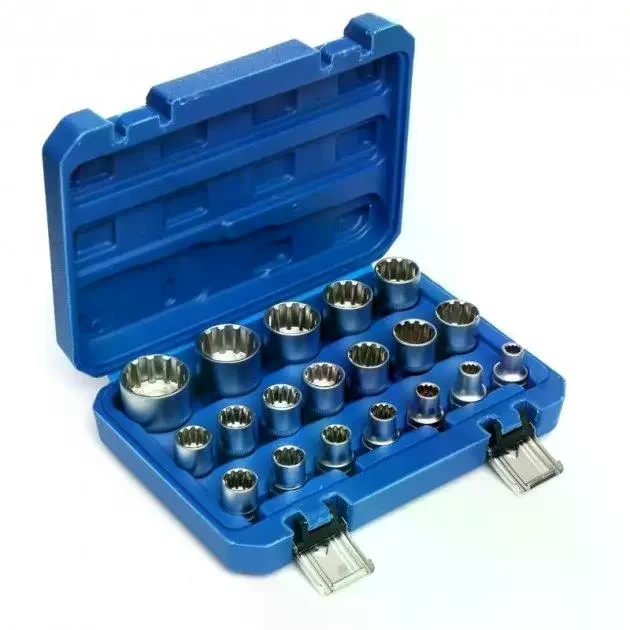 Набір 12-гранних торцевих головок Kraft&Dele KD10348 21 шт 1/2″ - мініатюра 2