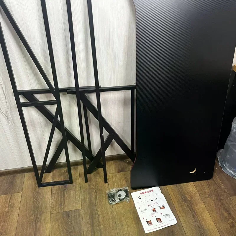 Ігровий комп’ютерний стіл 120×60×74,5 см чорний для ПК і ноутбука - мініатюра 3