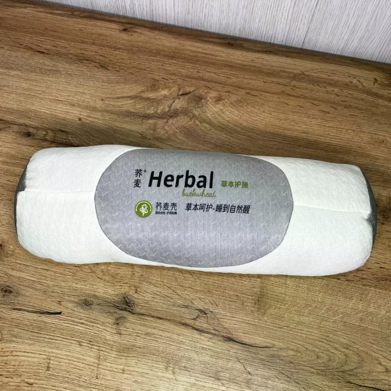 Подушка для шиї з гречаною лузгою 40×15×12 см - мініатюра 5