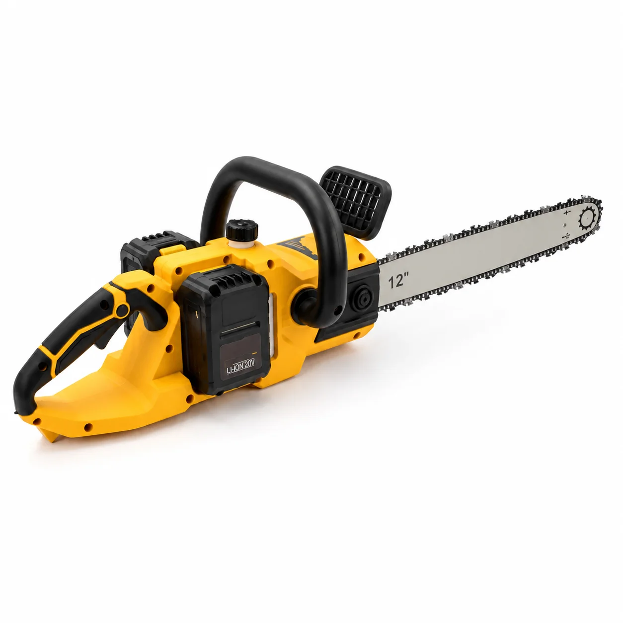 Акумуляторна ланцюгова пила Electric Saw DT-1291 16" з 2 акумуляторами жовта - мініатюра 2