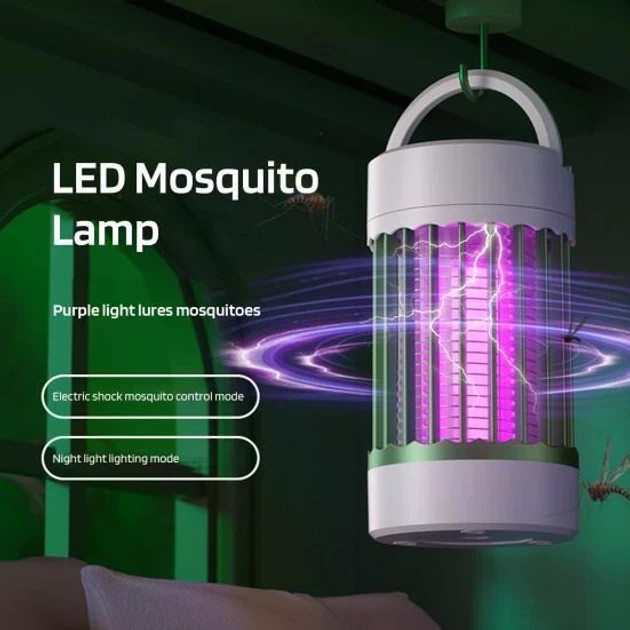 Лампа для знищення комах USB Camping Mosquito Lamp MA553 на акумуляторі - мініатюра 4