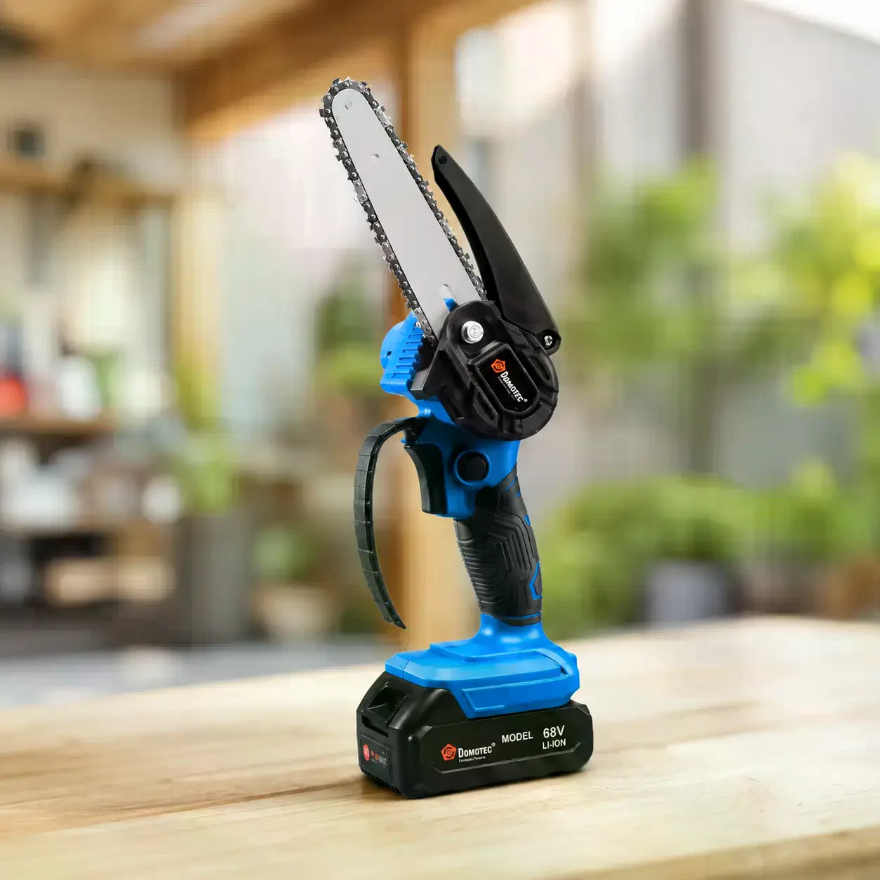 Акумуляторна ланцюгова міні-пилка DOMOTEC CHAIN SAW 6″ 68V 8Ah для обрізання гілок - мініатюра 3
