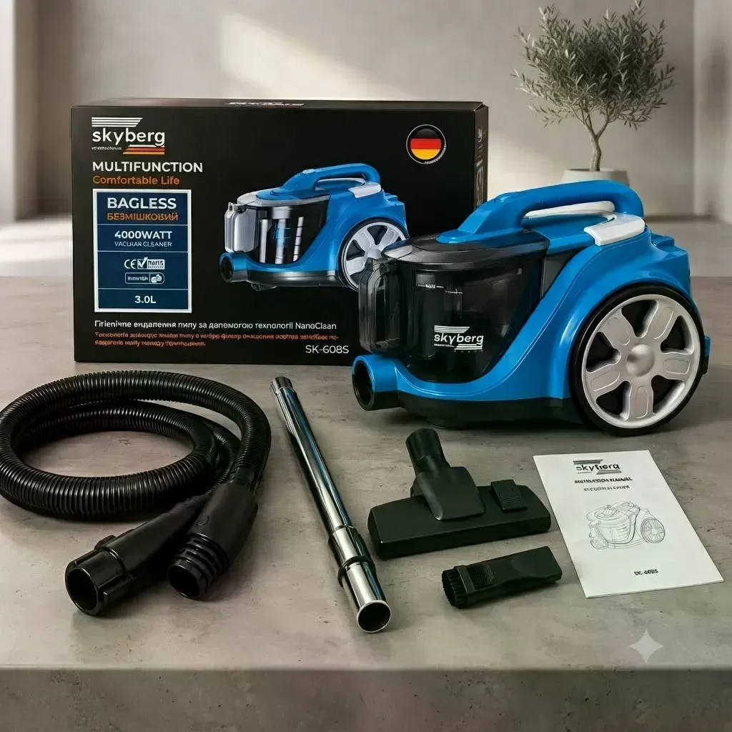 Циклонний пилосос SkyBerg SK-6085 4000 Вт із контейнером 3 л - мініатюра 4