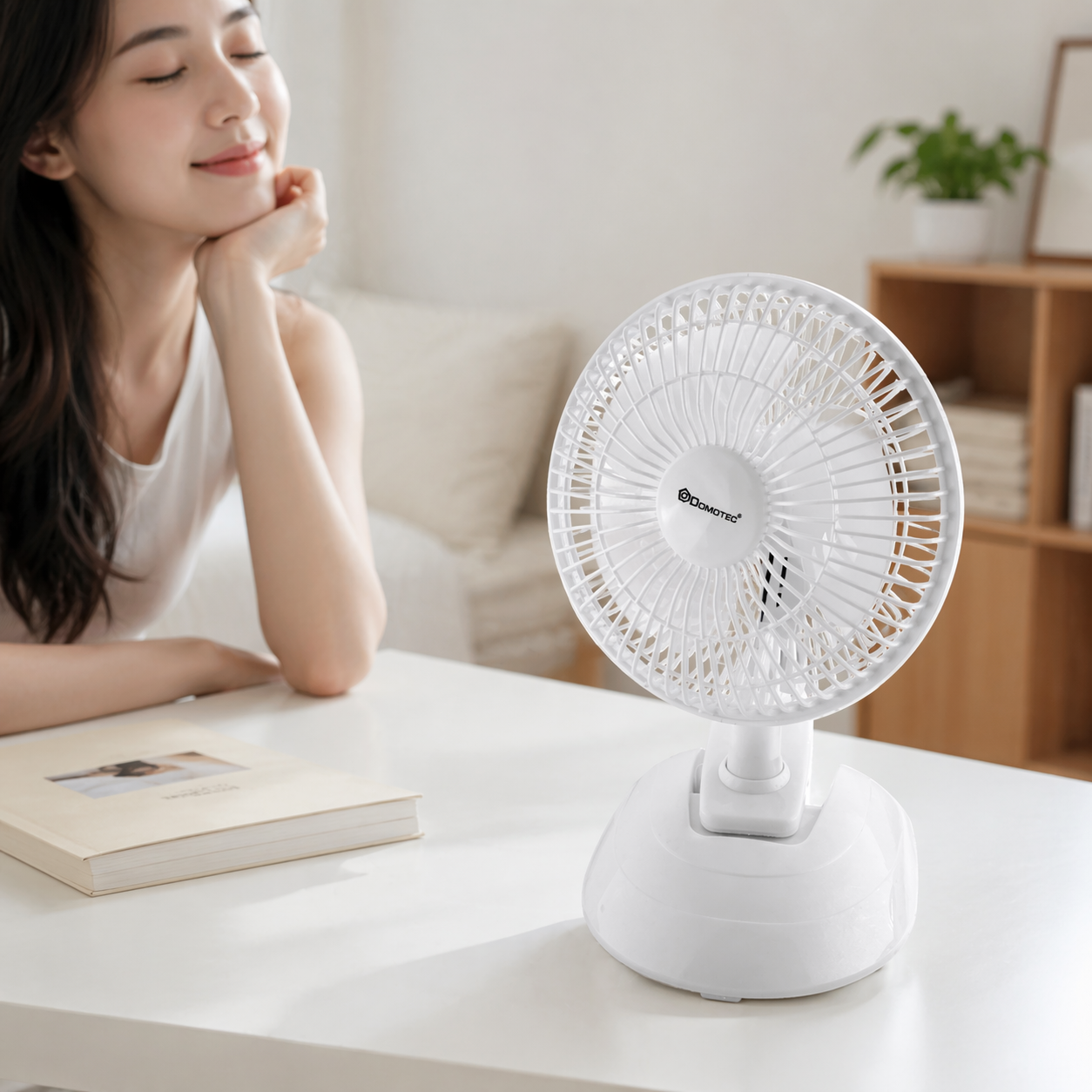 Вентилятор підлоговий DOMOTEC MS-1623 White - мініатюра 2