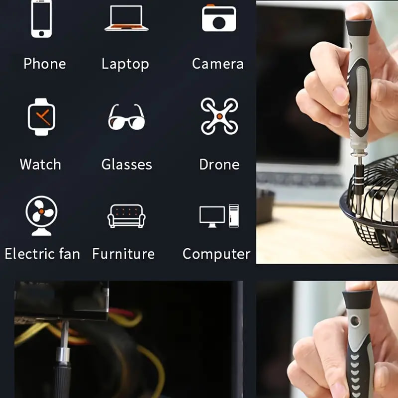 Набір викруток 135 в 1 для ремонту телефону годинників планшета - мініатюра 5