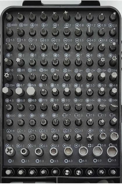 Набір викруток 135 в 1 для ремонту телефону годинників планшета - мініатюра 7