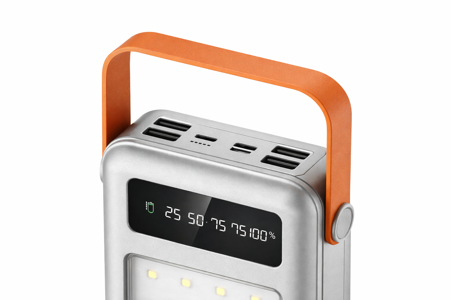 Повербанк 100000 mAh JS-658 для поїздок і роботи ∙ Зовнішній акумулятор JS-658 з LED-фонариком - мініатюра 3