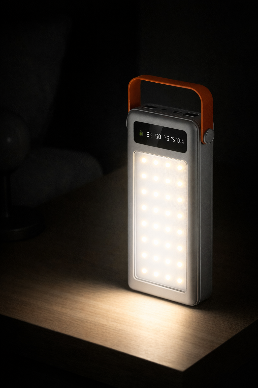 Повербанк 100000 mAh JS-658 для поїздок і роботи ∙ Зовнішній акумулятор JS-658 з LED-фонариком - мініатюра 4
