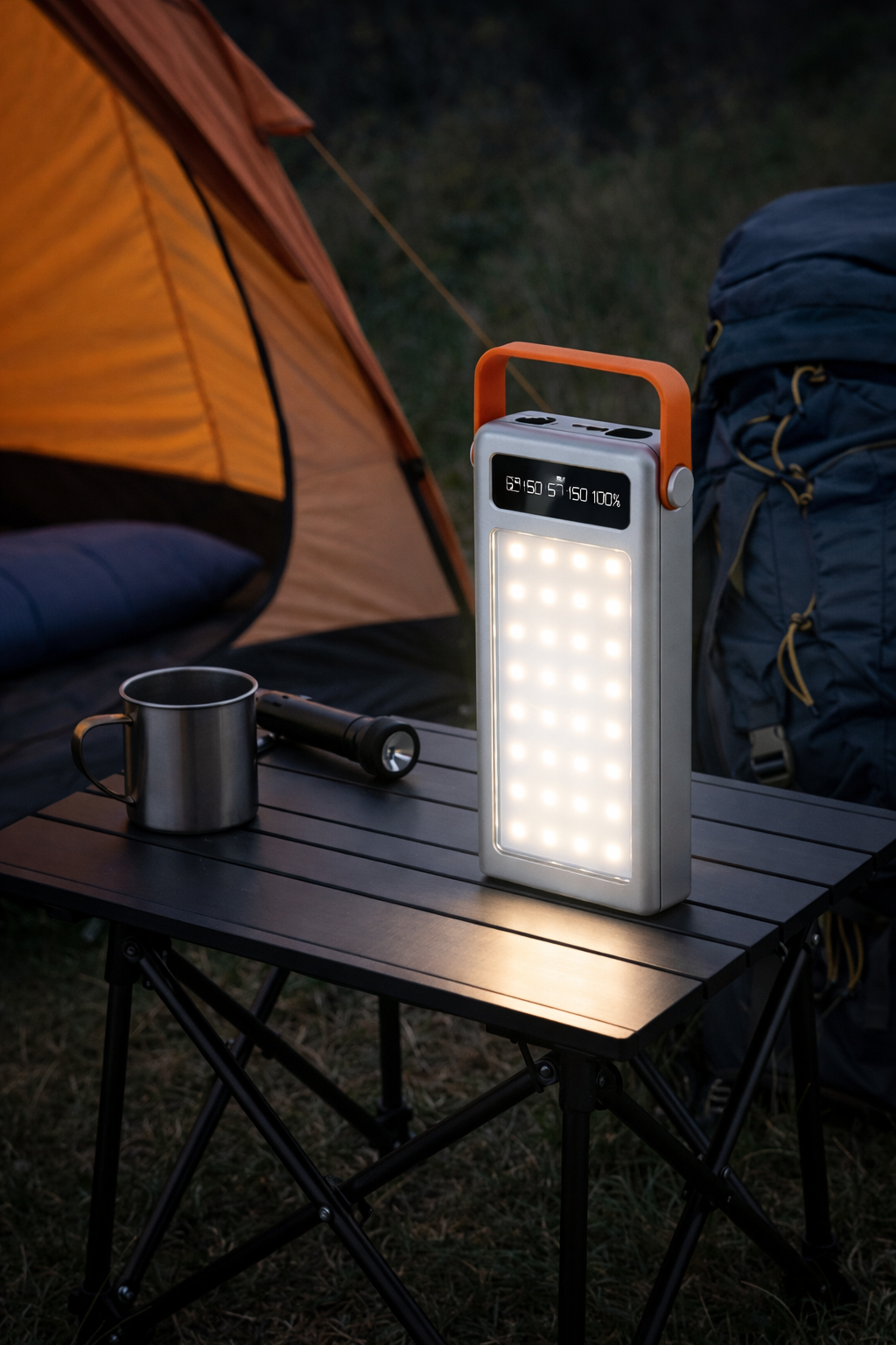 Повербанк 100000 mAh JS-658 для поїздок і роботи ∙ Зовнішній акумулятор JS-658 з LED-фонариком - мініатюра 5