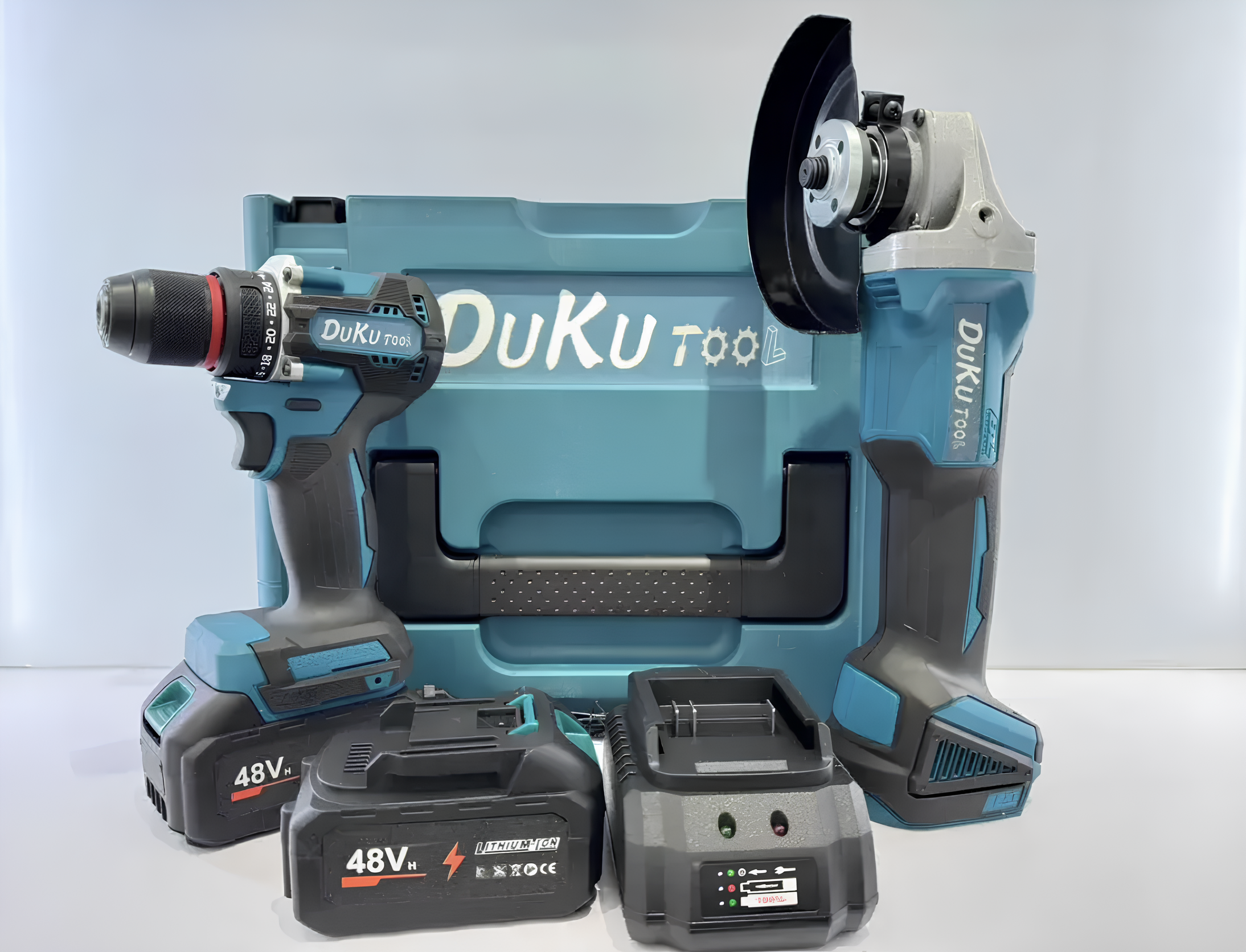 Набір акумуляторного інструменту LY- 0217 ∙ Комплект LY- 0217 2в1 ударний шуруповерт і болгарка - мініатюра 6