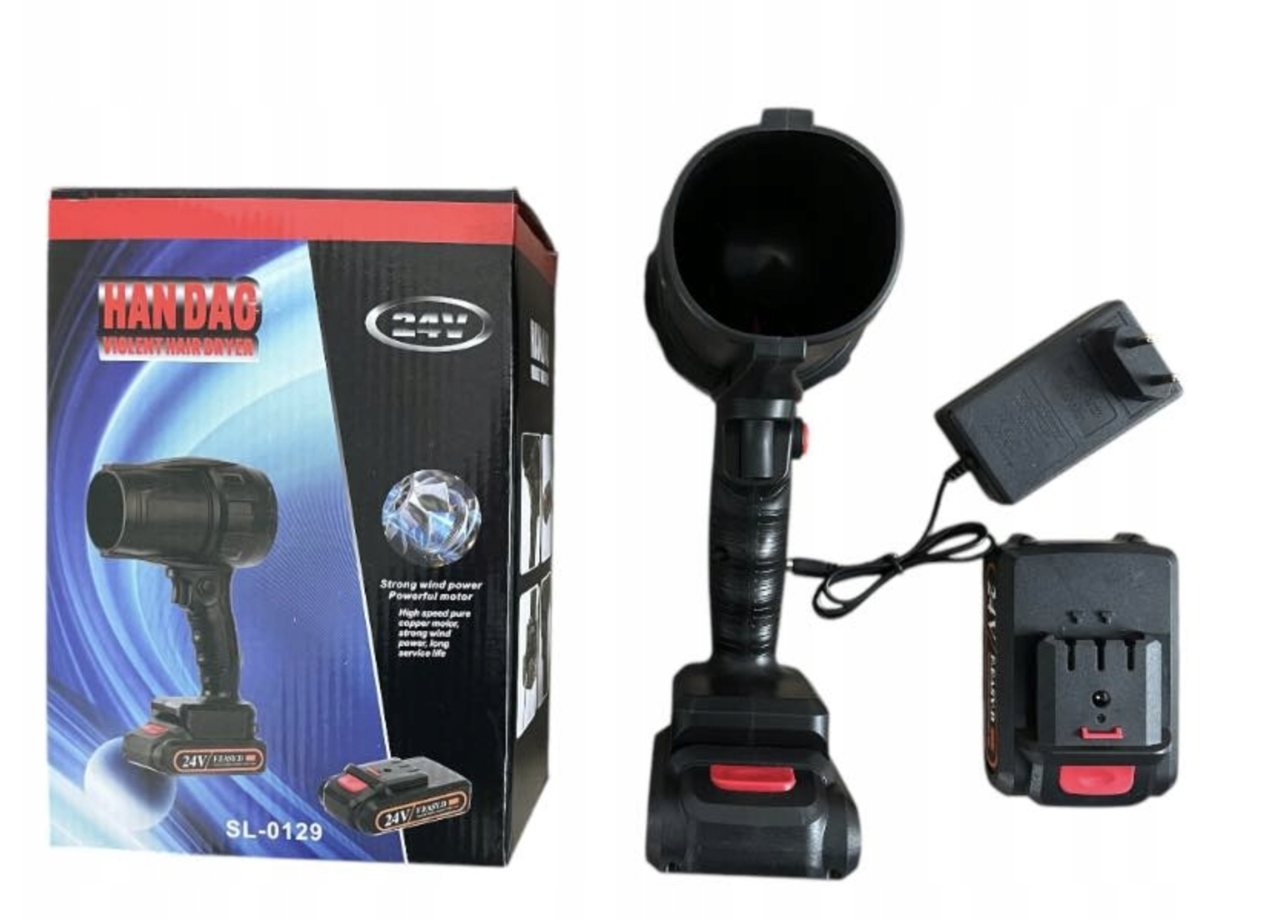 Турбореактивний ручний вентилятор XL-1589 ∙ Акумуляторна повітродувка до 70 м/с XL-1589 - мініатюра 6