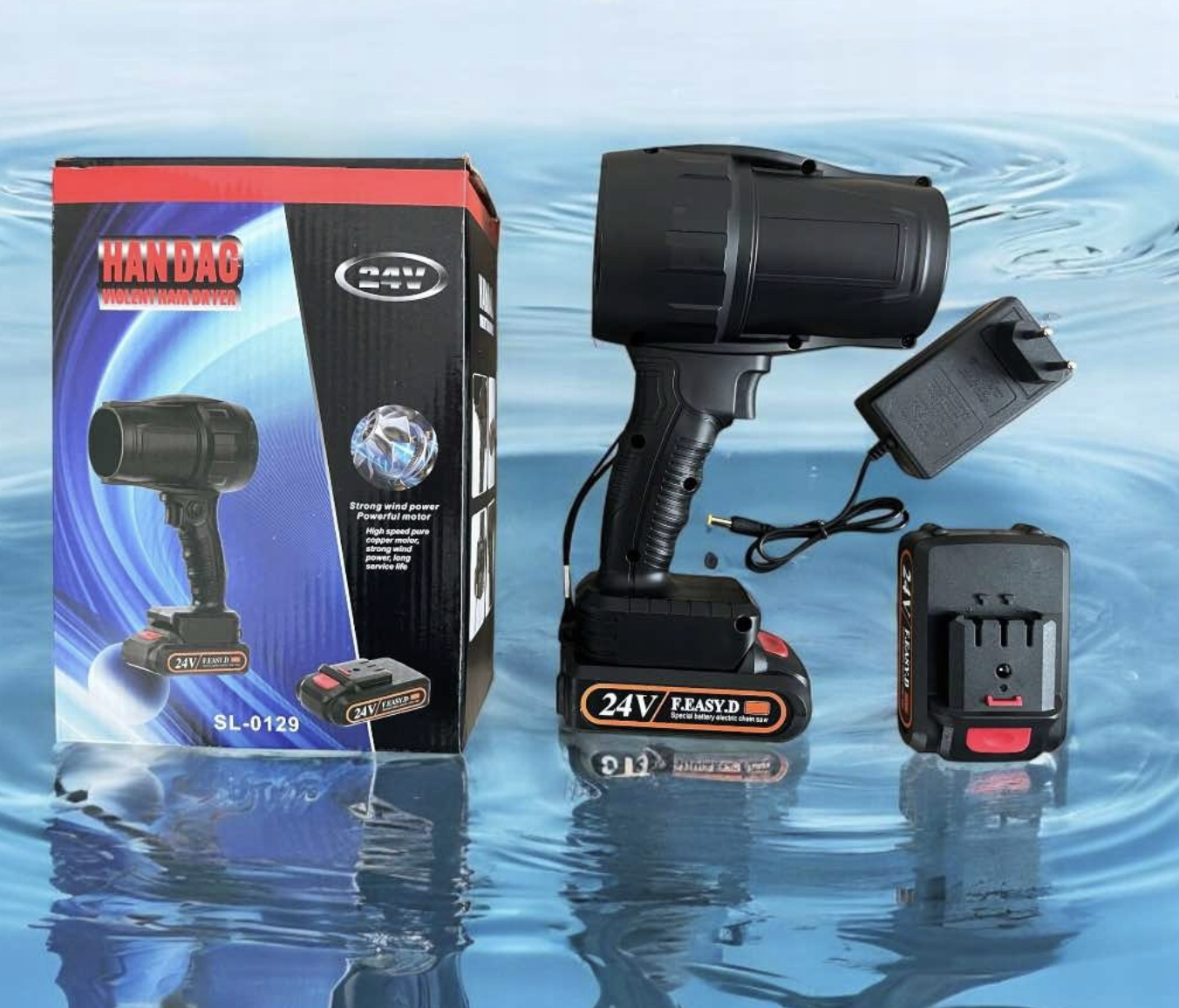 Турбореактивний ручний вентилятор XL-1589 ∙ Акумуляторна повітродувка до 70 м/с XL-1589 - мініатюра 8