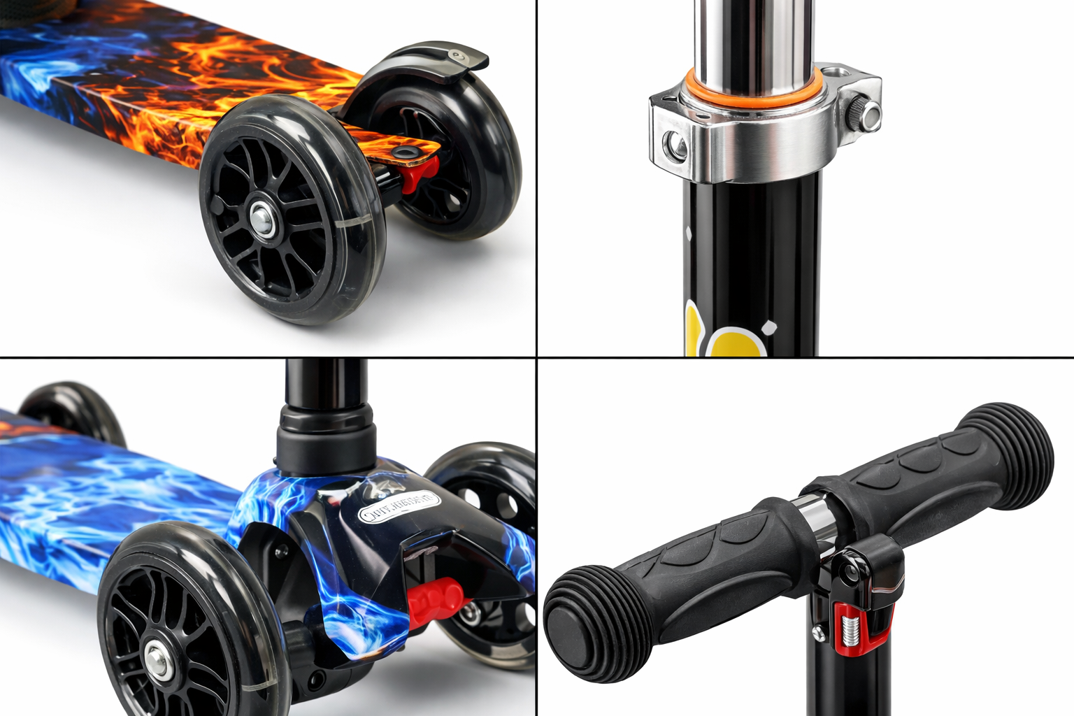 Самокат Максі SL4 Вогонь і Лід зі світними колесами - мініатюра 2