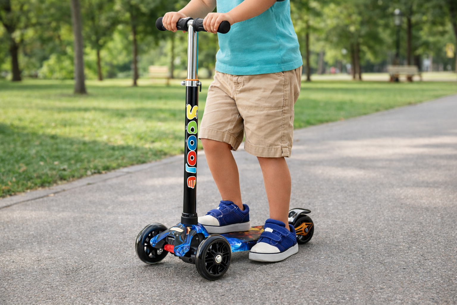 Самокат Максі SL4 Вогонь і Лід зі світними колесами - мініатюра 6