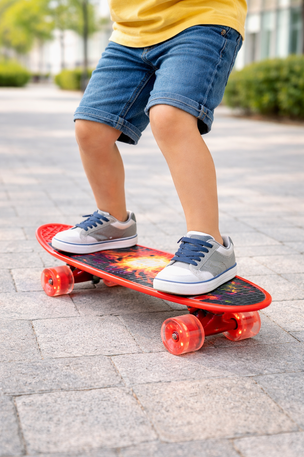 Пенніборд AS зі світними колесами і ручкою для дітей та підлітків - мініатюра 3