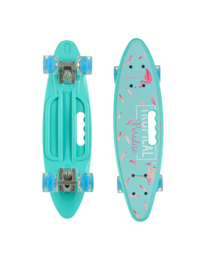 Пенніборд AS зі світними колесами і ручкою для дітей та підлітків - мініатюра 7