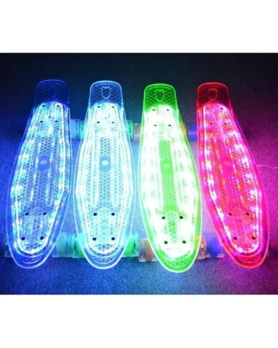 Пенніборд зі світною дошкою і колесами для дітей і підлітків - мініатюра 5