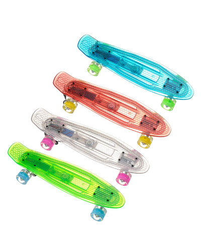 Пенніборд зі світною дошкою і колесами для дітей і підлітків - мініатюра 8
