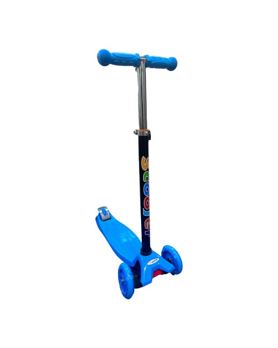 Дитячий самокат Максі 16 • Триколісний самокат для дітей помаранчевий, зелений, рожевий і блакитний для прогулянок, активного катання і повсякденного відпочинку