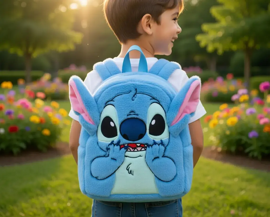 Дитячий рюкзак Stitch з вушками для садка і щоденних прогулянок - мініатюра 5