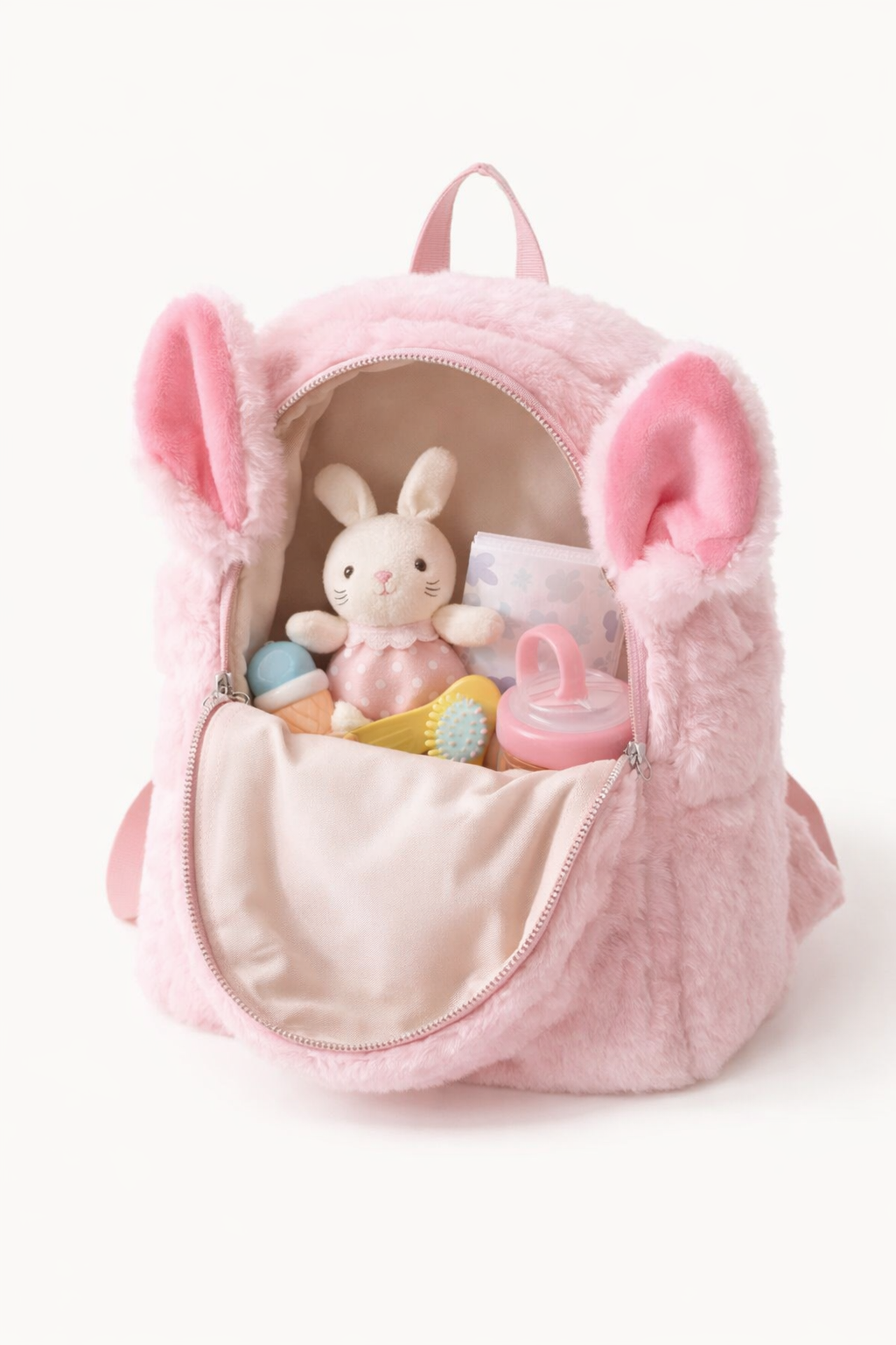 М'який дитячий рюкзак Stitch з вушками для прогулянок і садка - мініатюра 5