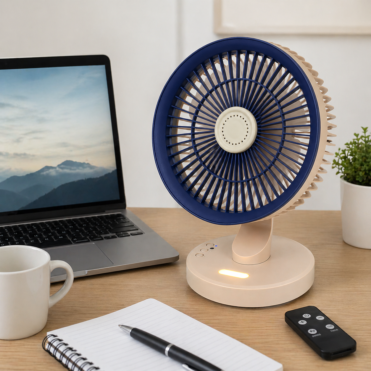 Портативний вентилятор SkeBerg JX-80 з LED-підсвічуванням - мініатюра 2