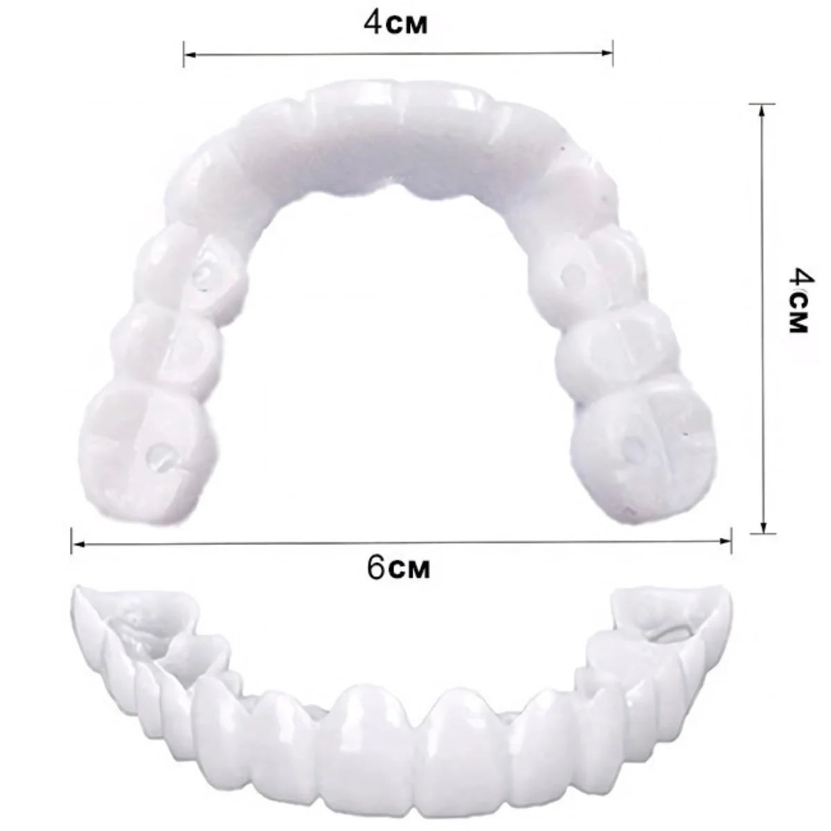 Знімні вініри Snap On Smile на 2 щелепи для швидкого візуального ефекту усмішки - мініатюра 3