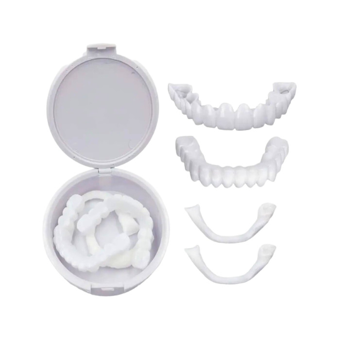 Знімні вініри Snap On Smile на 2 щелепи для швидкого візуального ефекту усмішки - мініатюра 7