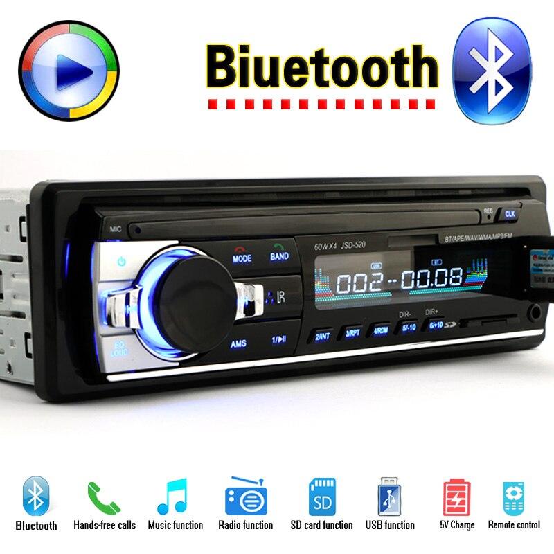 Автомагнітола JSD 520 1DIN Універсальна магнітола в авто з USB, Bluetooth, MP3 - мініатюра 2