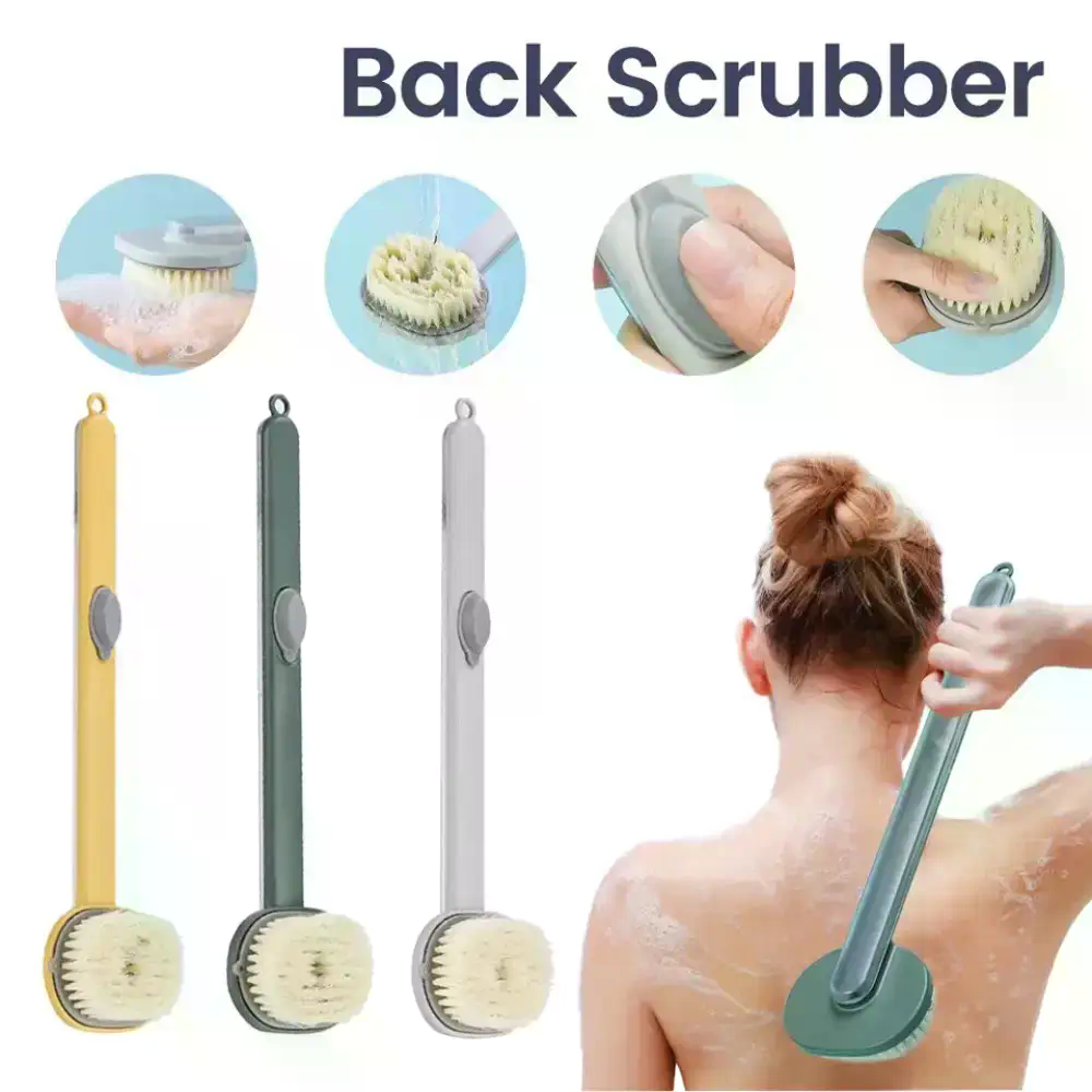 Щітка для душу Body Brush AND LY-588 з довгою ручкою та дозатором - мініатюра 3
