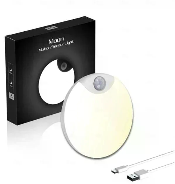 Круглий акумуляторний LED-світильник AND HA-183 з датчиком руху - мініатюра 1
