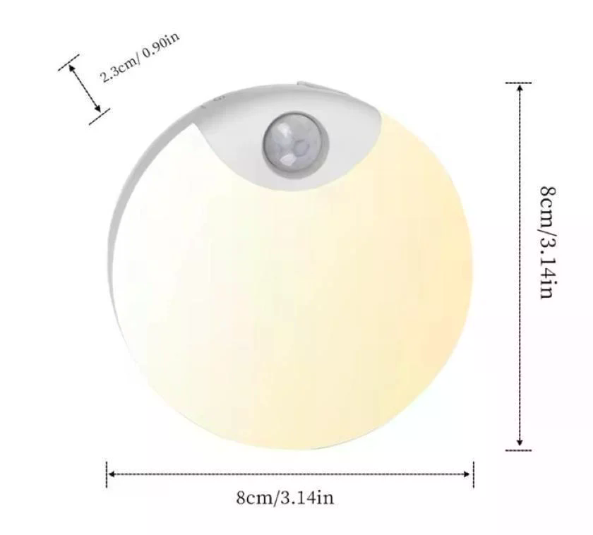 Круглий акумуляторний LED-світильник AND HA-183 з датчиком руху - мініатюра 5