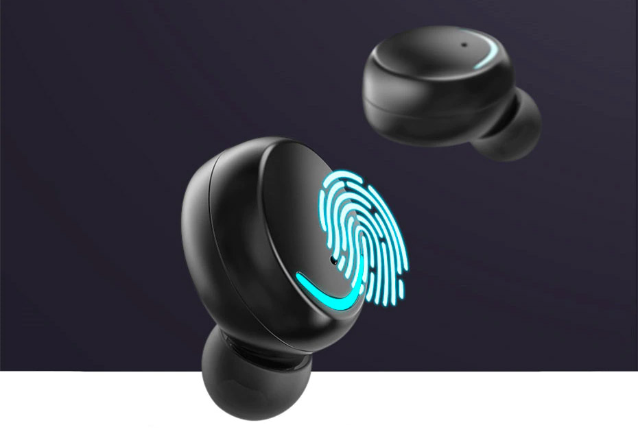 Бездротові сенсорні навушники із цифровим зарядним кейсом TWS BTH-F9-5 Bluetooth блютуз гарнітура - мініатюра 3