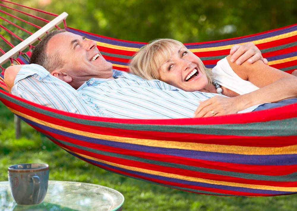 Гамак гавайський бавовняний посилений з дерев'яними перекладинами 80 x 200 см - мініатюра 3