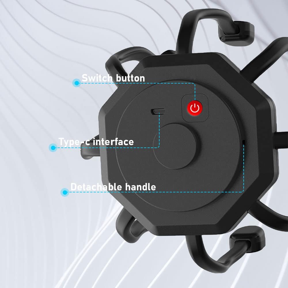 Масажер для голови Восьминіг з вібрацією і USB-зарядкою - мініатюра 2