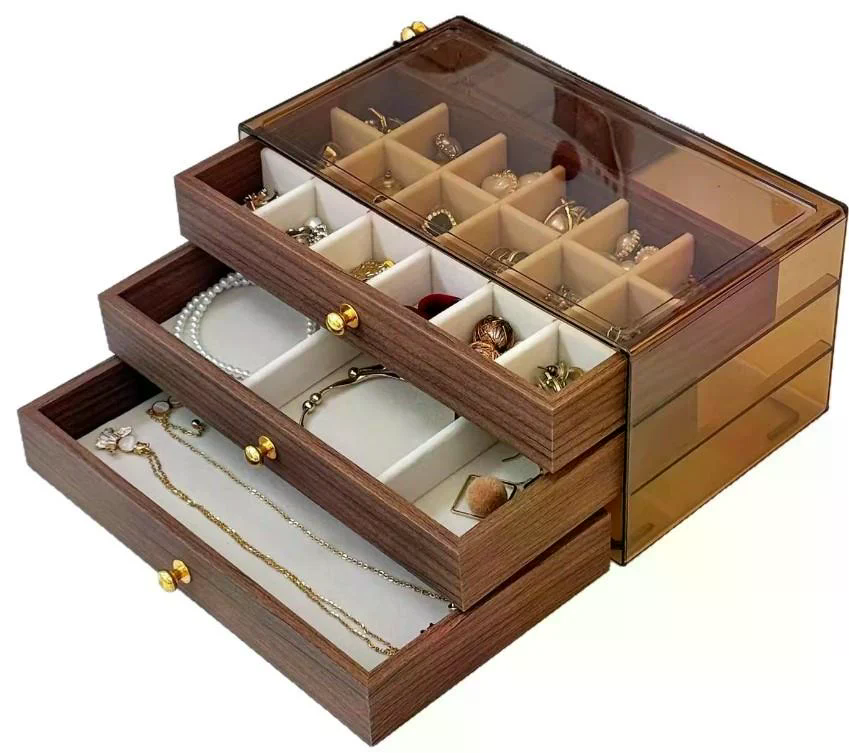 Скринька для ювелірних прикрас XL-1644 під дерево - мініатюра 1